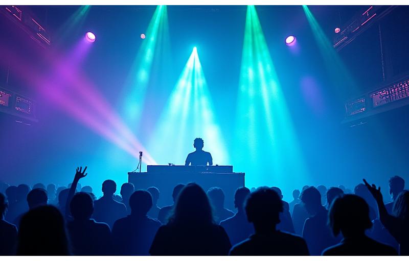 DJ Kenji ネオンナイトアウトイベントのステージ