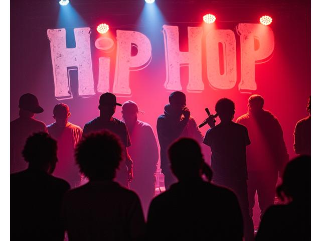 新進気鋭のヒップホップアーティストによるショーケースのフライヤー