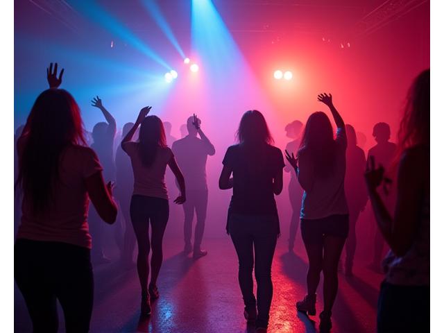 ダンスフロアで踊る人々