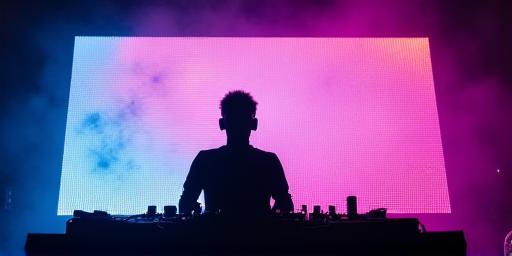 ステージでパフォーマンスするDJ