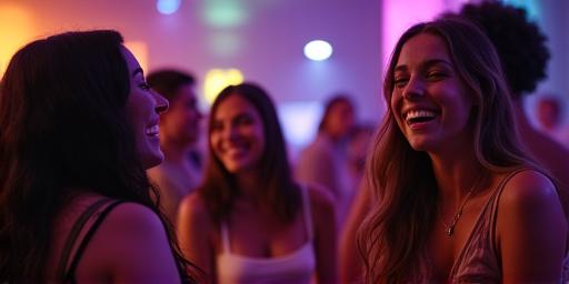 楽しむゲストの交流